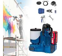 Pistolet À Peinture Airless Haute Pression, Pulvérisateur Électrique Airless, 6 Vitesses, Débit De Pulvérisation De 1,1 Litre/Minute, Idéal Pour La Pulvérisation Des Murs, Plafonds, Clôtures A