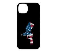 Pistolet à Peinture avec Drapeau américain - Peinture carrosserie Coque pour iPhone 14 Plus