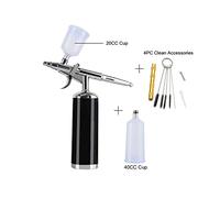 Pistolet à Peinture, Brosse à air sans fil Compresseur de bronzage sans fil de bronzage Spray maquillage maquillage grand capacité Coupe d'encre Coupe d'arme à feu machine à aérographe for femmes(METU