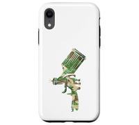 Pistolet à peinture camouflage pour peintre automobile, design vieilli Coque pour iPhone XR