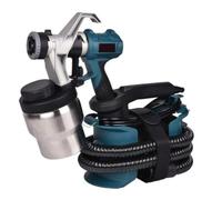Pistolet à peinture électrique 800 W - 3 modes de pulvérisation, débit réglable, pour voitures, surfaces métalliques et bois | Kit d'outils de peinture en aérosol professionnel