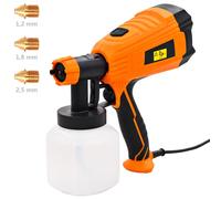 Pistolet à Peinture Electrique et 3 Tailles de Buses 500 W 800 ml vidaXL