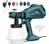 Pistolet a Peinture Electrique,Pulvérisateurs de Peinture, 700W 1200ML HVLP Pistolet Peindre avec 5 Buses et 3 Motifs pour Abri de Jardin, Meubles,Murs, Clôtures