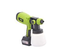 Pistolet À Peinture Électrique sans Fil, Moteur sans Balais 200 W, Réservoir Grande Capacité 900-1400 ML, 3 Buses, Débit/Largeur Réglable, Facile À Nettoyer, Idéal pour La Peinture De Maisons Et