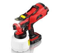 Pistolet à peinture HVLP, électrique sans fil, kit aérographe portable, 1200 millilitres