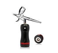 Pistolet à Peinture, Mini aérographe professionnel avec balance de compresseur Modèles pompe à air pompe de bronzage sans soleil piston piston piston tatouage tatouage outil pneumatique(Part B Black)