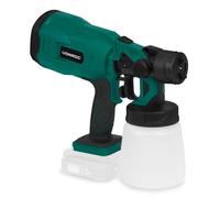 VONROC Pistolet à Peinture sans Fil VPower 20V - Récipient de 800 ML - Buses, Tige, Couvercle, Joints, Aiguille Inclus - sans Batterie ni Chargeur