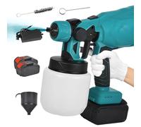 Pistolet à Peinture sans Fil,Pulvérisateur de Peinture électrique Portatif,Pulvérisateur de Peinture Murale 48 V, 3 Modes de Pulvérisation(Livré sans Batterie Ni Chargeur)