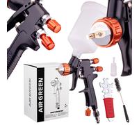Pistolet à peinture avec buse HVLP de 2,5 mm réservoir pistolet pulvérisateur...