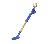 Pistolet à pression à tête double pulvérisation Outil d'eau de pelouse pour tuyau de jardin Construction en plastique Tige télescopique Double buse Réinitialisé Pistolet en cuivre