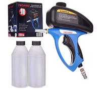 Pistolet à rayons de sable 510 ml dans le kit de 2 kg de produits rayonnants (Corundum) et de connecteurs rapides 1/4 «, métal üse Ø 5 mm, max. Pression de travail 6.2 bar