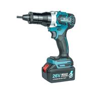 Pistolet à riveter électrique robuste avec batterie et chargeur - Outil de riveteuse automatique sans fil pour rivets, écrous à riveter - Étui de transport inclus