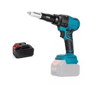 Pistolet à riveter électrique sans fil 2.4-4.8mm, outils électriques ménagers, tournevis avec lumière LED for batterie 18V (non incluse)(2 battery)