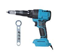 Pistolet à riveter électrique sans fil Outils électriques ménagers Tournevis 2.4-4.8mm avec lumière LED for batterie 18V (non inclus) pour un fonctionnement efficace