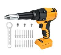Pistolet à riveter professionnel pour Dewalt 20 V - Pistolet à riveter électrique haute performance pour métal, plastique, cuir (piles non incluses)