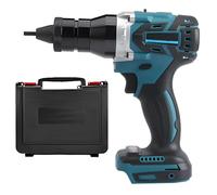 Pistolet à Riveter sans Fil 26 V, kit d'outils électrique pour Rivets à Riveter - Riveteuse Aveugle sans balais avec éclairage LED, Panneau de Commande Intelligent et puces mémoire Baremachine