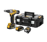 DeWalt Riveteuse DCF414E2GT-QW - Brushless XR 18V 6,4 mm, 2x18V 1,7Ah, chargeur, coffret TSTAK