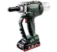 Pistolet à riveter sans fil Metabo NP 18 LTX BL 5.0 619002800 18 V LiHD + 2 batteries, + accessoires, + mallette