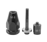 Pistolet à RIVETS à AIR pneumatique M5 M6 M8 M10, tête d'écrou à RIVET, pièces de riveteuse, tige droite hexagonale pour la réparation à domicile (Poignée de serrage hexagonale M6)