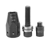 Pistolet à RIVETS à AIR pneumatique M5 M6 M8 M10, tête d'écrou à RIVET, pièces de riveteuse, tige droite hexagonale pour la réparation à domicile (Poignée de serrage hexagonale M10)