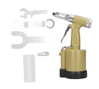 Pistolet à rivets pneumatique, outil de rivetage hydraulique à 3 mâchoires, riveteuse pneumatique pour Rivets en acier/aluminium KP-703 doré (Style américain)