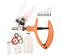 Pistolet à Seringue Auto-Injecteur pour BéTail Et Volaille, Injection Continue RéGlable avec Adaptateur pour Flacon pour ChèVres, Porcs et Vaches(F-2ml)