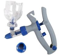 Pistolet à seringue auto-injecteur pour chèvres, pistolet à seringue pour bovins de 5 ml avec insertion de bouteille pour bétail réglable en continu et précis pour chèvres, po