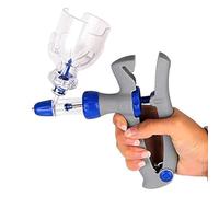 Pistolet à seringue pour bétail - Seringue continue automatique pour bétail, mouton, porc, volaille - Outil vétérinaire multifonction avec adaptateur de bouteille - Vaccin auto-doseur