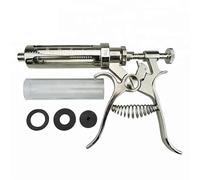 Pistolet à seringue vétérinaire pour bétail et volaille - Seringue doseuse automatique pour bovins, chèvres et porcs - Disponible en 10/20/30/50 ml - Fonctionnalité réglable en continu