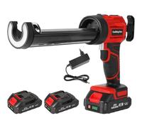 Pistolet à Silicone électrique pour Makita 18V, Pistolet à cartouche electrique 1500mAh, pistolet silicone avec LED,4 vitesses réglables, Pistolet Joints electrique 300ML pour Sceller,Étanchéifier