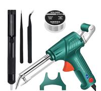 Pistolet à souder, fer à souder électrique portatif de 60W, kit de soudure à l'étain multifonction à envoi automatique pour les réparations de soudure électronique DIY