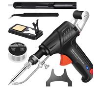 Pistolet à souder manuel 60 W, outils de soudage industriels chauffants internes, kit de fer à souder multifonction portable, fer à souder à chauffage rapide, appareil 3 en 1 pour dérouiller, couper