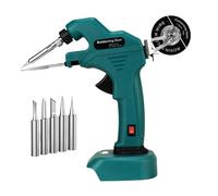 Pistolet À Souder Sans Fil, Kit De Fer À Souder Électrique, Outils De Soudage Rapides For Batterie Li-ion 18V(Sky blue)