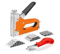 Pistolet agrafeur 3 en 1 pour bois avec 3000 agrafes, extracteur manuel Brad Nailer, pour tapisserie, menuiserie, décoration DIY