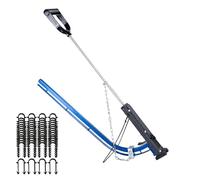 Pistolet agrafeur pour tuyaux de chauffage au sol, cloueuse portative avec 300 agrafes, alliage d'aluminium, installation facile, marteau agrafeur robuste pour clips de 20 mm de diamètre