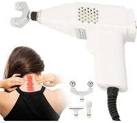 Pistolet Ajustement Vertebral Electrique 3 Niveaux Outil Chiropraxie | Pistolet de Massage Percussion Professionnel Soulagement Douleur Dos