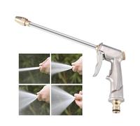 Pistolet Arrosage Metal Pistolet Haute Pression 4 Modes d'Arrosage Pistolet de Tuyau d'Arrosage en Métal Robuste pour Lavage des Voitures Jardins Animaux Domestiques