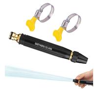 Pistolet Arrosage Métallique À Main - Arrosoir Multifonction Avec 3 Jets Réglables, Accessoire Jardinage Pratique Pour Pelouse, Voiture, Animaux, Terrasse Et Lavage Extérieur