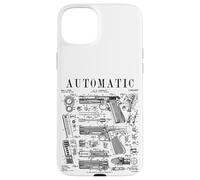 Pistolet Automatique - Arme à feu Vintage - Impression brevetée Coque pour iPhone 15 Plus