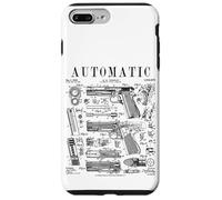 Pistolet Automatique - Arme à feu Vintage - Impression brevetée Coque pour iPhone 7 Plus/8 Plus