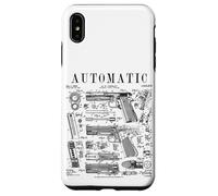 Pistolet Automatique - Arme à feu Vintage - Impression brevetée Coque pour iPhone XS Max