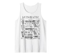 Pistolet Automatique - Arme à feu Vintage - Impression brevetée Débardeur