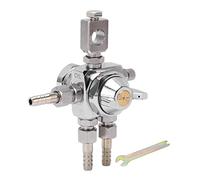 Pistolet Automatique Pistolet en Acier Inoxydable buse Zinc Alliage de carrosserie électroplate Petit pulvérisateur de Peinture à l'huile argentée (0,5 mm / 0,02 Pouces)