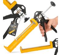 Pistolet Cartouche Presse Silicone Pistolet D'extrusion Poignée Ergonomique Solide Acier Scellement Silicone Acrylique Cartouches Colle Travaux Construction Rénovation