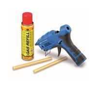 Pistolet ? colle ? gaz rechargeable 41.6W Allumage piezo + 2 B?tons de colle ? 12 mm KEMPER