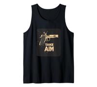 Pistolet cool avec déclaration de visée pour homme et femme Débardeur