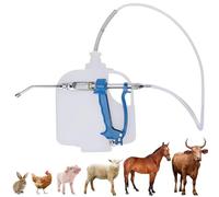 Pistolet D’Alimentation En MéTal VéTéRinaire, Pistolet De Trempage Continu, Dispositif De Dosage RéGlable, Distributeur De MéDicaments VéTéRinaires éLevage, pour Oie Cochon Taureau Mouton Volaille