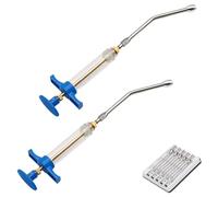 Pistolet D’Alimentation VéTéRinaire, Pistolet De Trempage Continu, Dispositif De Dosage RéGlable, Distributeur De MéDicaments VéTéRinaires, éLevage, pour Oie Cochon Taureau Mouton (Blue, 100ML-2)