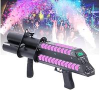 Pistolet D’Ambiance, Canon à Confettis sans Fil, Confettis électroniques, Pistolet De Salut électronique à Trois Coups De Scène, Fleur De Concierge De Confettis De Mariage