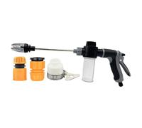 Pistolet d'arrosage à haute pression pour tuyau d'arrosage multifonction extérieur, vanne pulvérisateur légère avec nettoyage précis pour pelouse, voiture, système d'eau